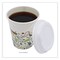 Boardwalk Plastic Deerfield Hot Cup Lids Fits 10 oz. to 20 oz. Hot Cups - White (50/Pack, 20 Packs/Carton)